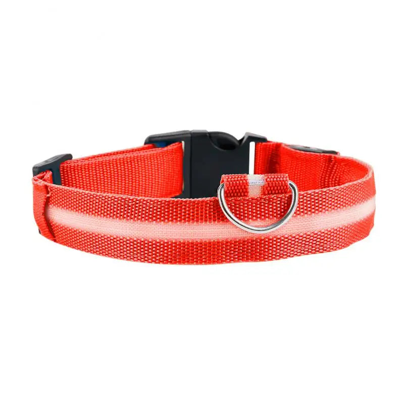 LED Glowing Dog Collar Adjustable Flashing Rechargea Luminous Collar Night Anti-Lost Dog Light HarnessFor Small Dog Pet Products