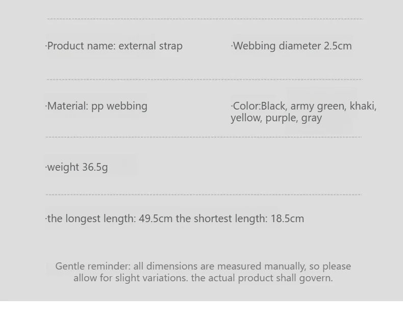 HIKEMAN Adjustable Outdoor Luggage Straps Camping Travel Gear Buckle Fastening Packing Belt for Hiking Accessories