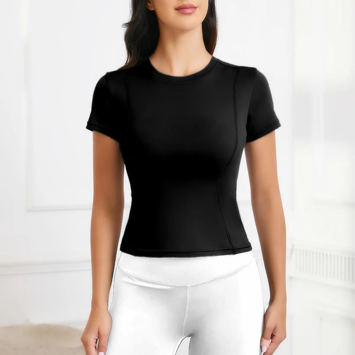 Women's Running Apparel: Tops Workout Short Sleeve Shirt For All Sports / Rungear