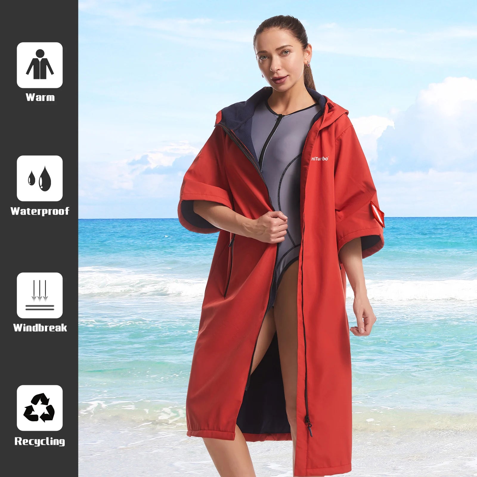 Running Towel Gear: Short Sleeved, Hooded, Windproof, Waterproof, Quick Dry Towel / Rungear