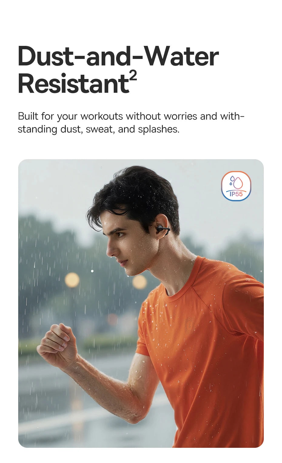 Running Tech Gear: Baseus BC1 Ear Clip Earbuds, Open Ear Wireless Earphones, Bluetooth 6.0 Clip On, 4-Mic Super Bass IP55 / Rungear