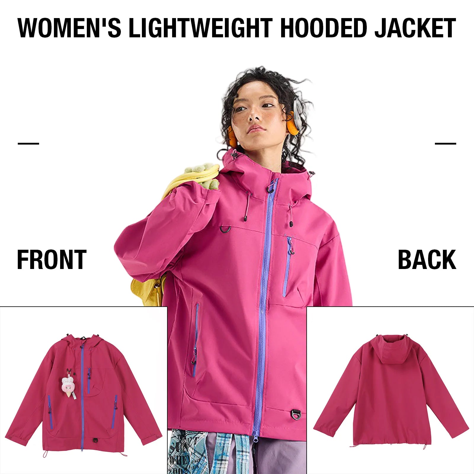 Women's Jackets Apparel: Lightweight, Loose Fit, Windproof Hiking Jackets / Rungear