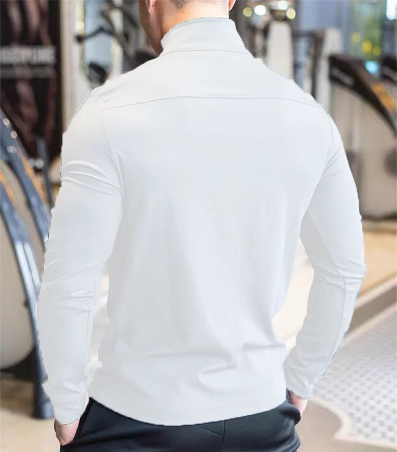 Men's Jackets Apparel: Quality Fitness Outdoor Training Sweatshirt Sports Jacket With Zipper / Rungear