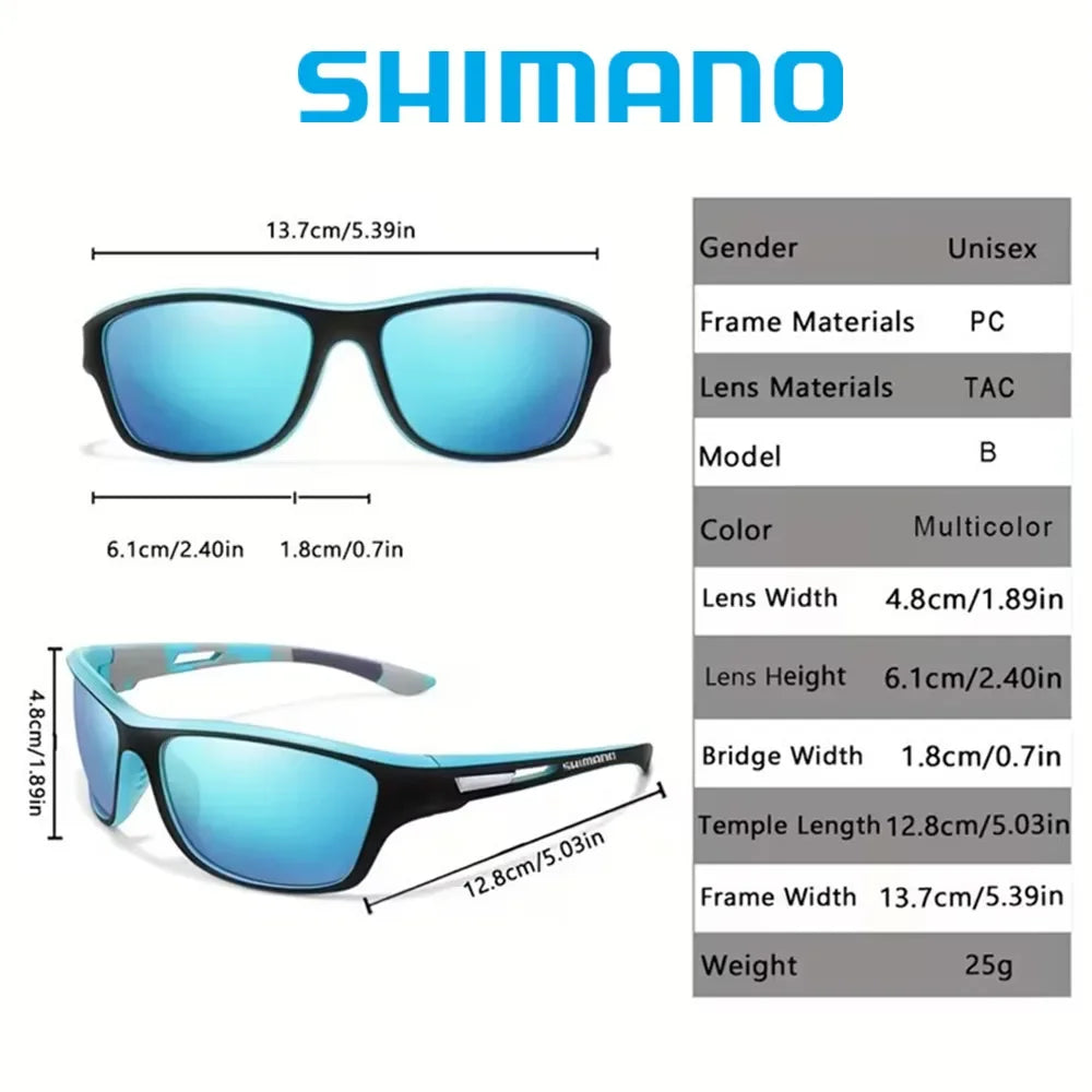 Sunglasses Gear Accessories: Shimano UV400 Unisex Polarized Protective Outdoor Sports Sunglasses / Rungear