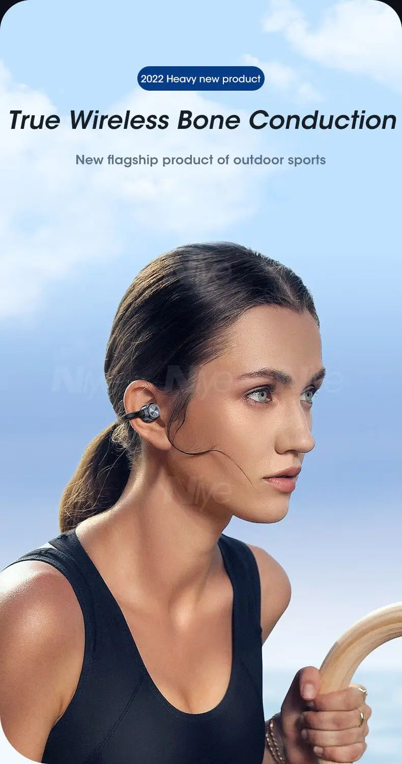 Running Tech Gear: Bluetooth, Wireless, Bone Conduction Cuff Earbuds TWS Sound For Sports Running / Rungear