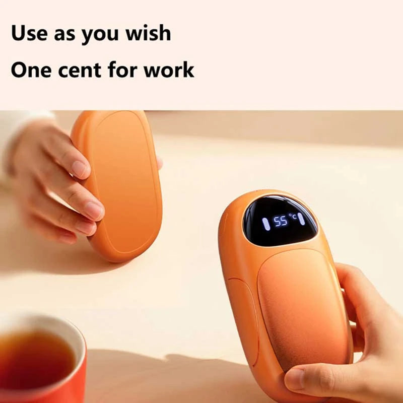Dual Magnetic Rechargeable Hand Warmer Portable Electric Hot Pack Heater For Winter