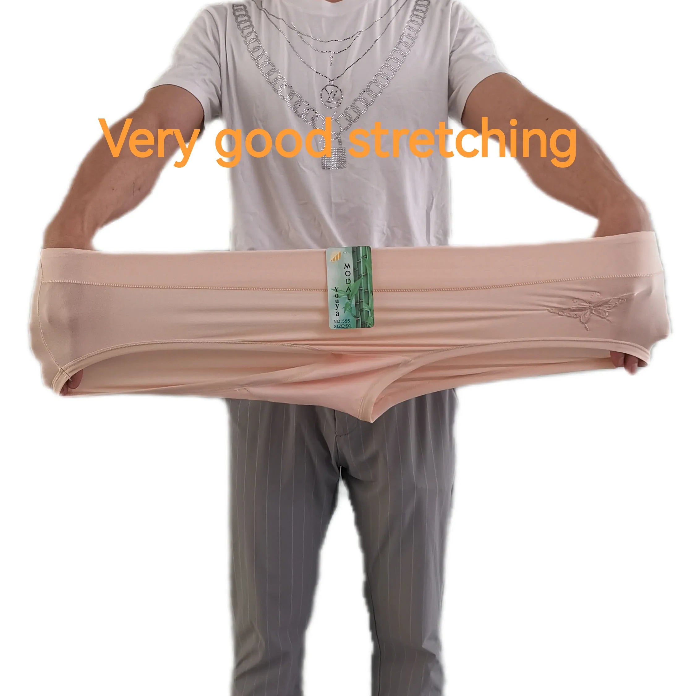 Soft Bamboo Breathable Embroidered Mid-Waist Women's Plus Sized Underwear Briefs