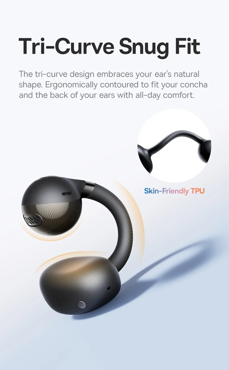 Running Tech Gear: Baseus BC1 Ear Clip Earbuds, Open Ear Wireless Earphones, Bluetooth 6.0 Clip On, 4-Mic Super Bass IP55 / Rungear