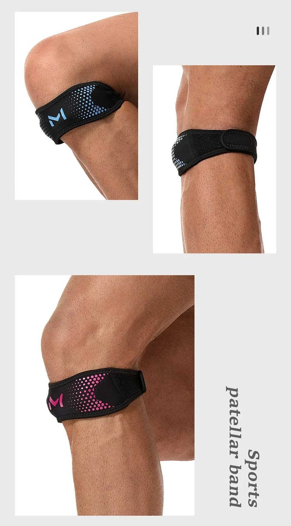 Recovery Gear Accessories: GTUBIKE 1PC Patella Knee Strap, Adjustable Knee Stabilizer Support Band for Outdoor Sports / Rungear