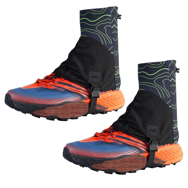 Breathable Outdoor Trail Gaiters Low Ankle Gaters Protective Shoe Covers For Running Hiking Trail Mountaineering