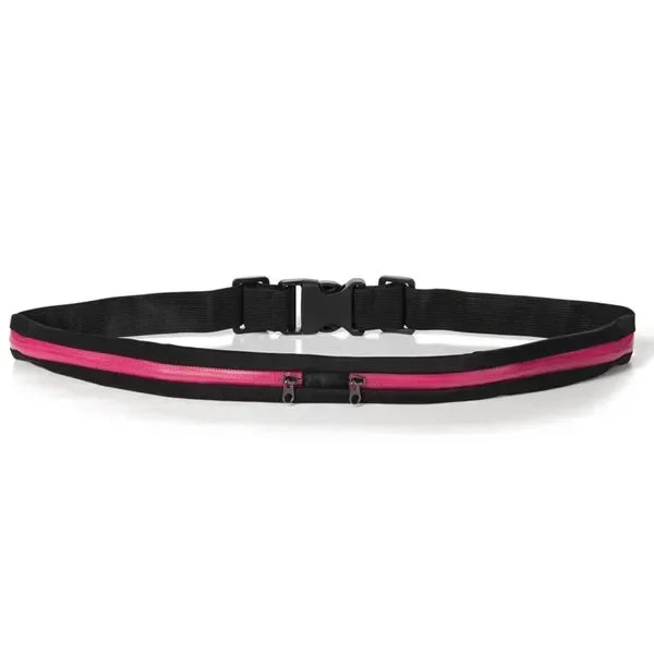 Running Belt Gear: Nylon, Adjustable, Double Pocket, Waterproof Running Waist Belt Bag / Rungear