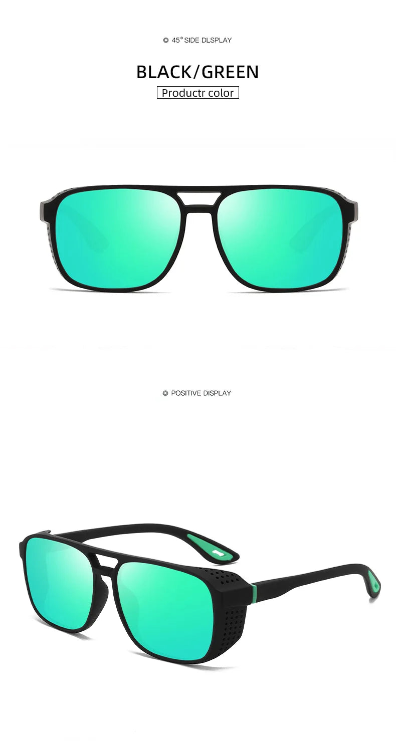Sunglasses Running Gear: Unisex, Polarized Square Sunglasses for Outdoor Fishing Riding, Running Travel / Rungear