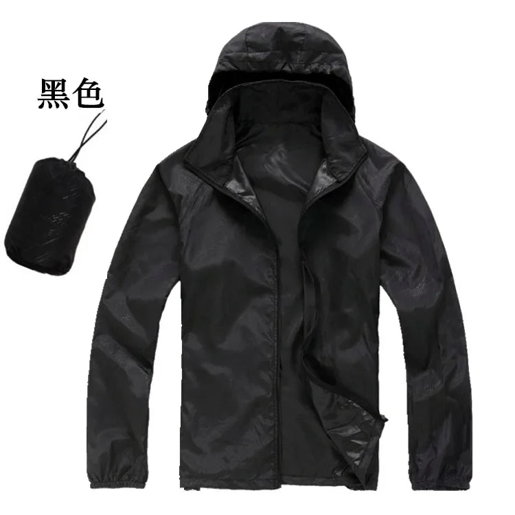 Running Apparel: Unisex, Waterproof, Lightweight, Quick-Dry, Hooded Thin Windbreaker / Rungear