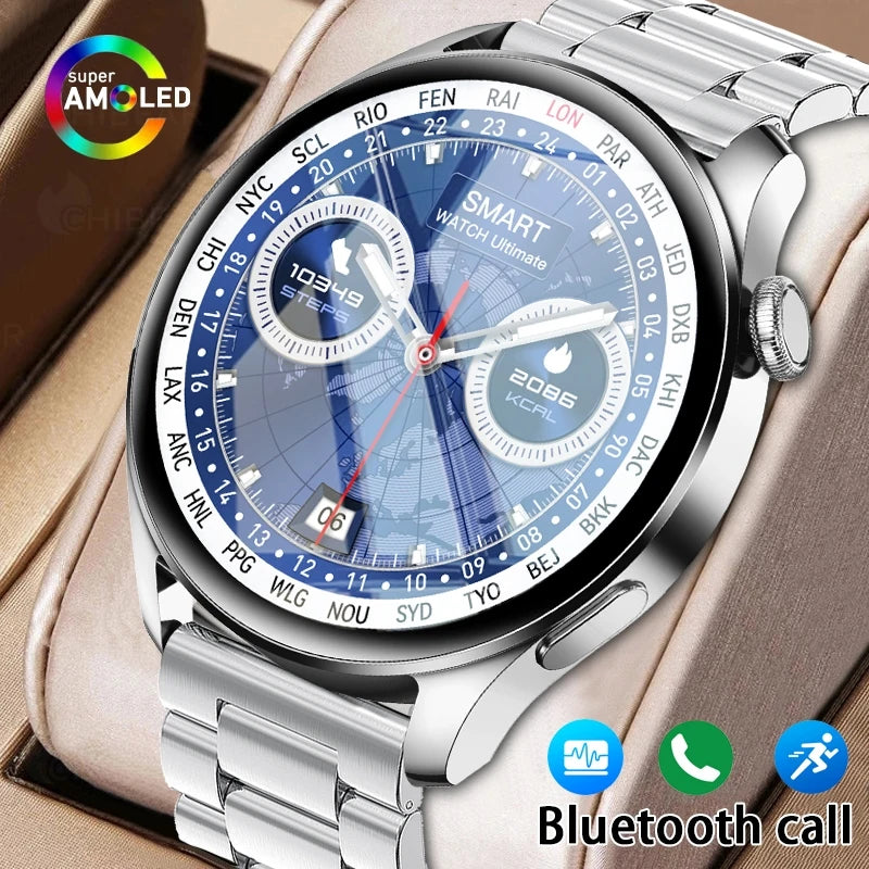 Tech Accessories Gear: 2026 New Smart Watch For Men HD AMOLED Screen, GPS, Motion Heart Rate, Bluetooth, Calls / Rungear