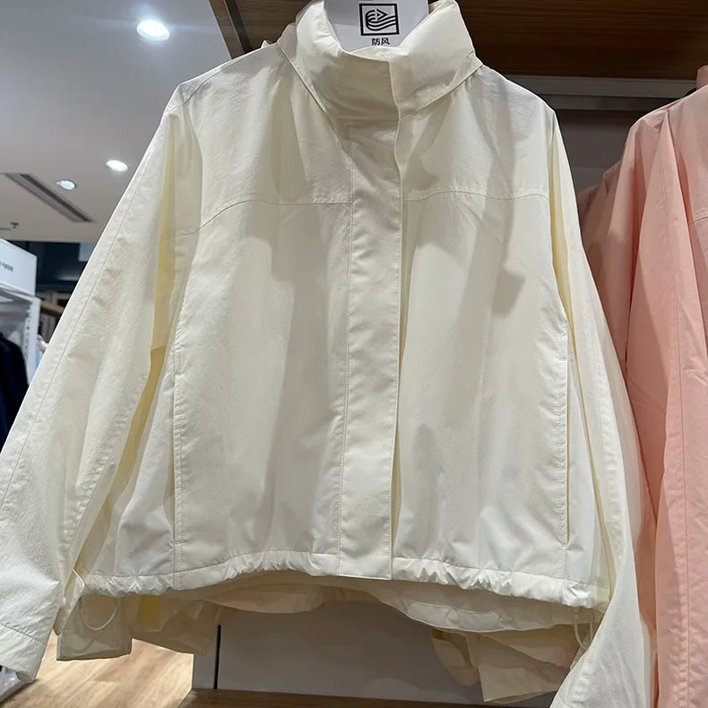 Women's Hooded Casual Jacket – Lightweight, Single-Breasted, Relaxed Fit | Summer Outwear | S–XL