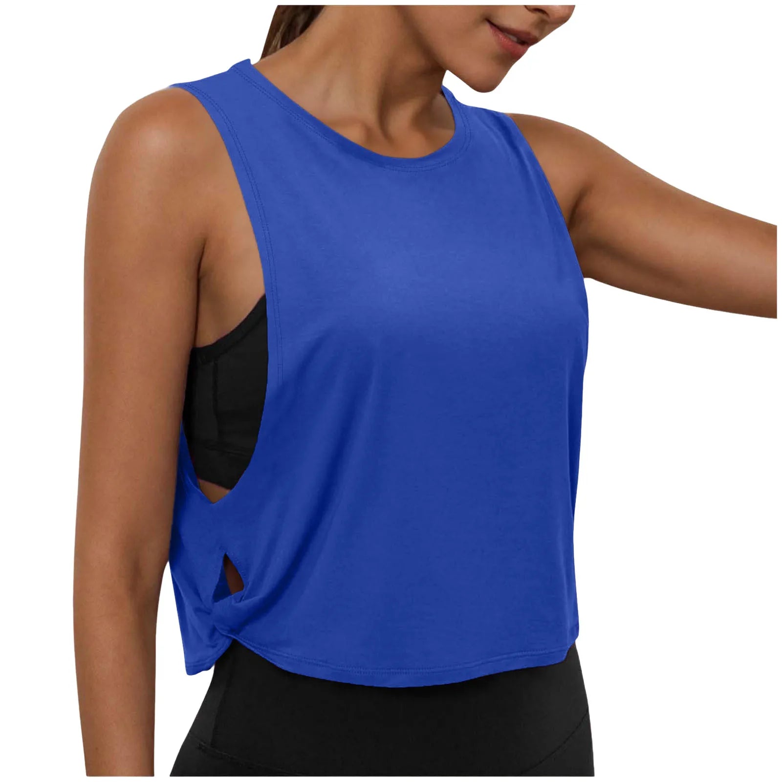 Women's Running Apparel: Lightweight, Sleeveless Casual Loose Fit, Cropped Sports Tank Top / Rungear