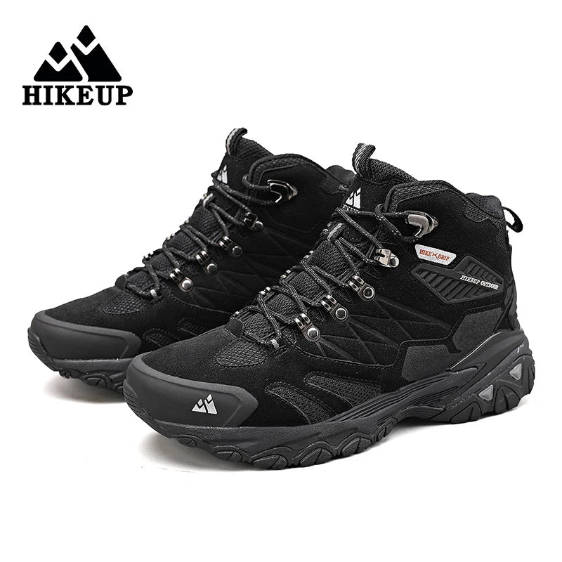 Men's Hiking Shoes: Winter Resistant, Suede, High-Top Hiking Boots / Rungear