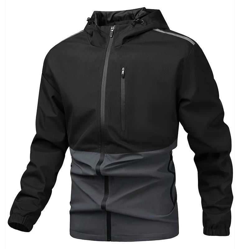 Men's Apparel Jackets: Waterproof, Windproof, Hooded, Multi-Pocket Windbreaker Jackets / Rungear
