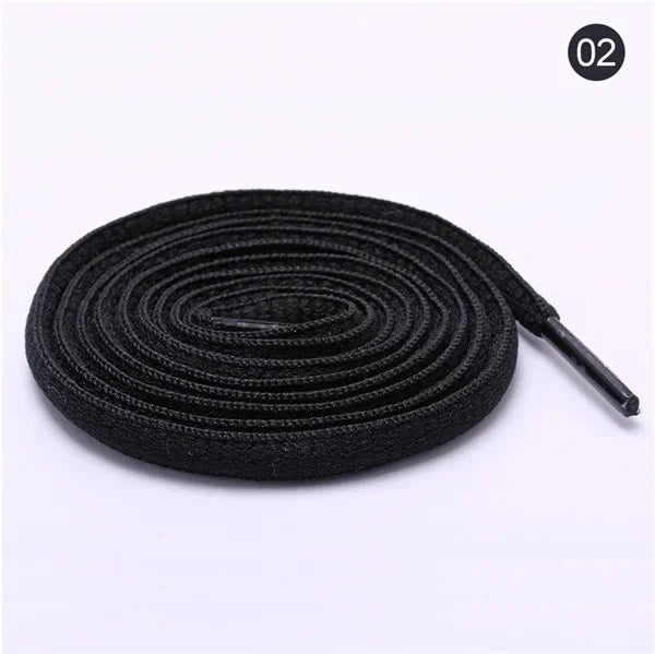 Sports Shoe Accessories: 1 Pair Adults Classic Oval, Half Round Athletic Shoelaces / Rungear