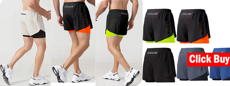Men's Activewear Apparel: 2 in1 Training Athletic, Workout, Sportswear Tracksuit Pants / Rungear