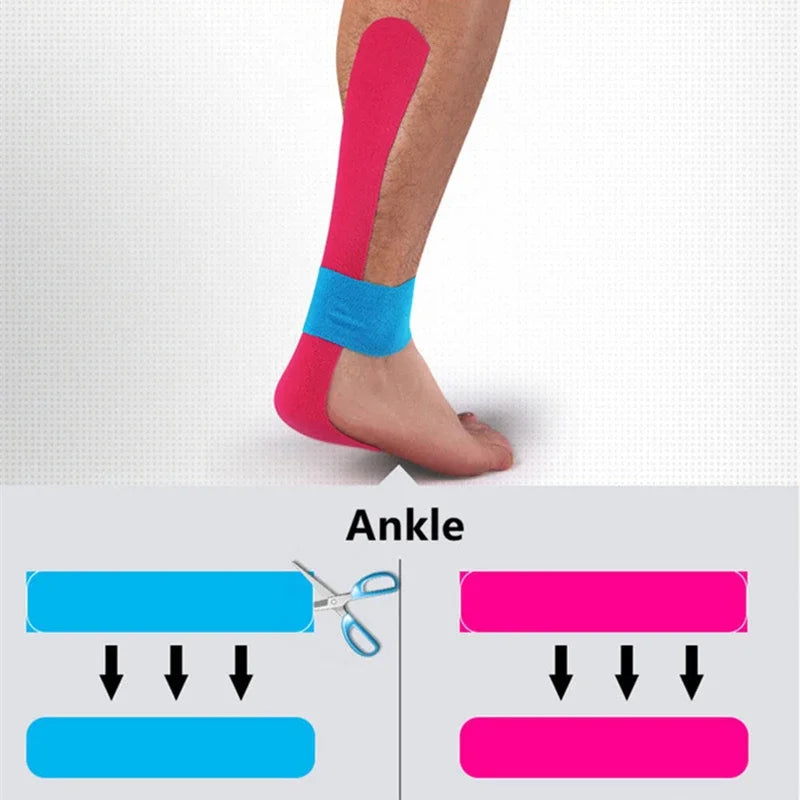 Running Recovery Accessories: Acc2.5cm*5m Self Adherent, Waterproof Sports Kinesiology Recovery Tape / Rungear