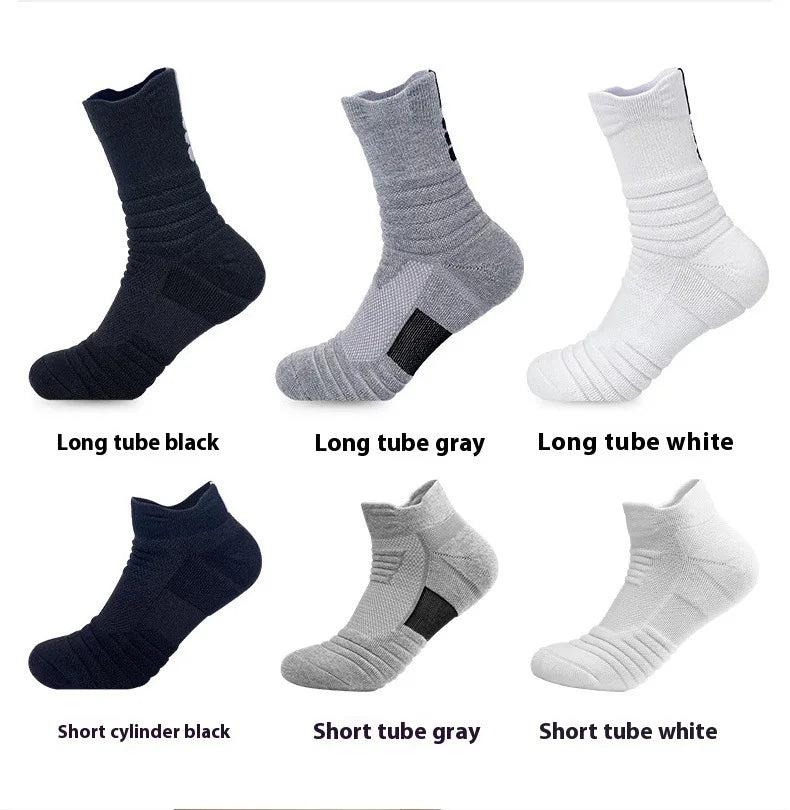 Running Sock Gear: Men's Sweat Absorbing, Anti-Slip, Mid Tube Sports Socks / Rungear