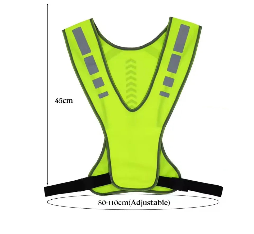 Reflective Running Safety Gear: Lightweight, Adjustable, Safety Waterproof Vests / Rungear