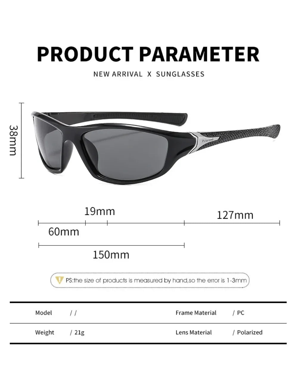 Running Sunglasses Gear: UV400 Sports Polarized Sunglasses For Hiking, Running Mountaineering / Rungear