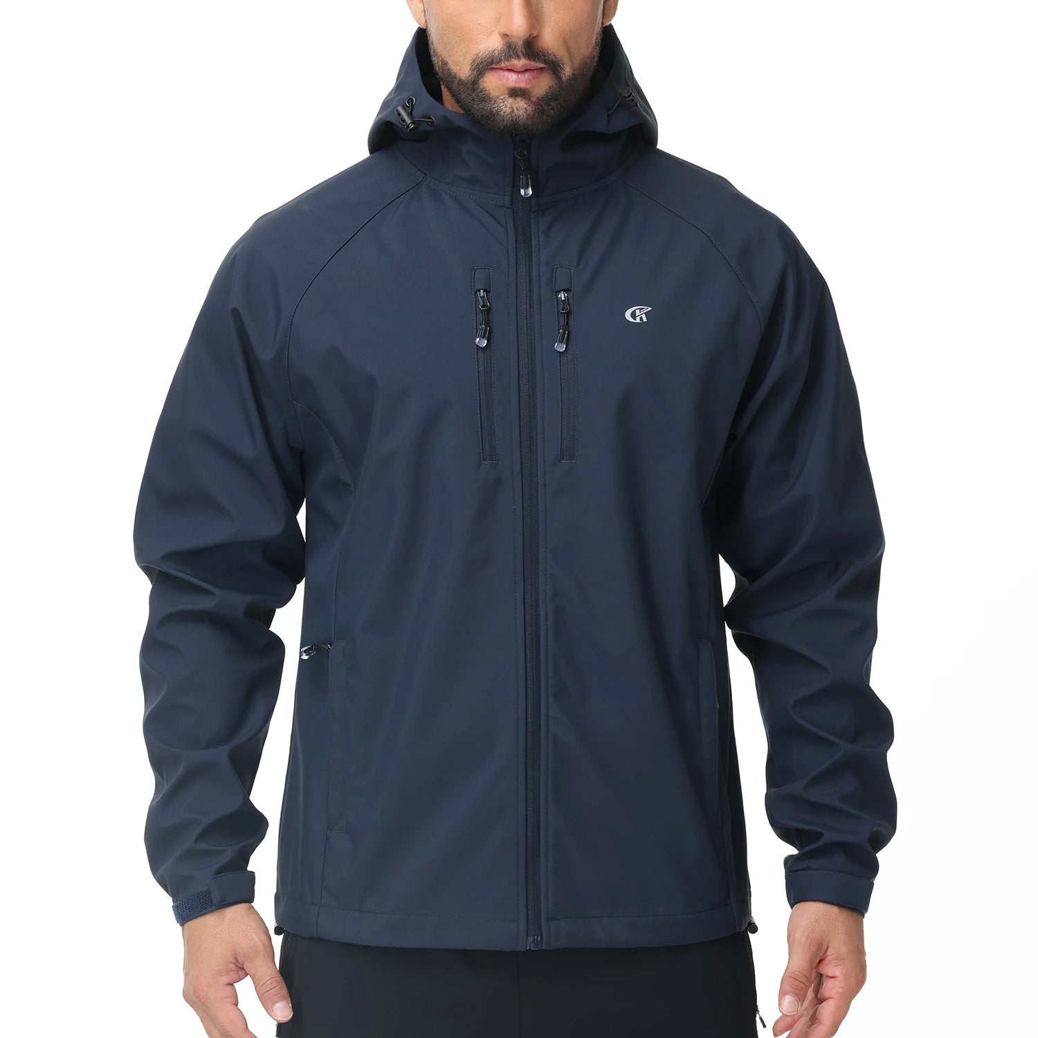 Men's Running Apparel: Lightweight, Waterproof Windbreaker Jacket With Inner Pocket / Rungear