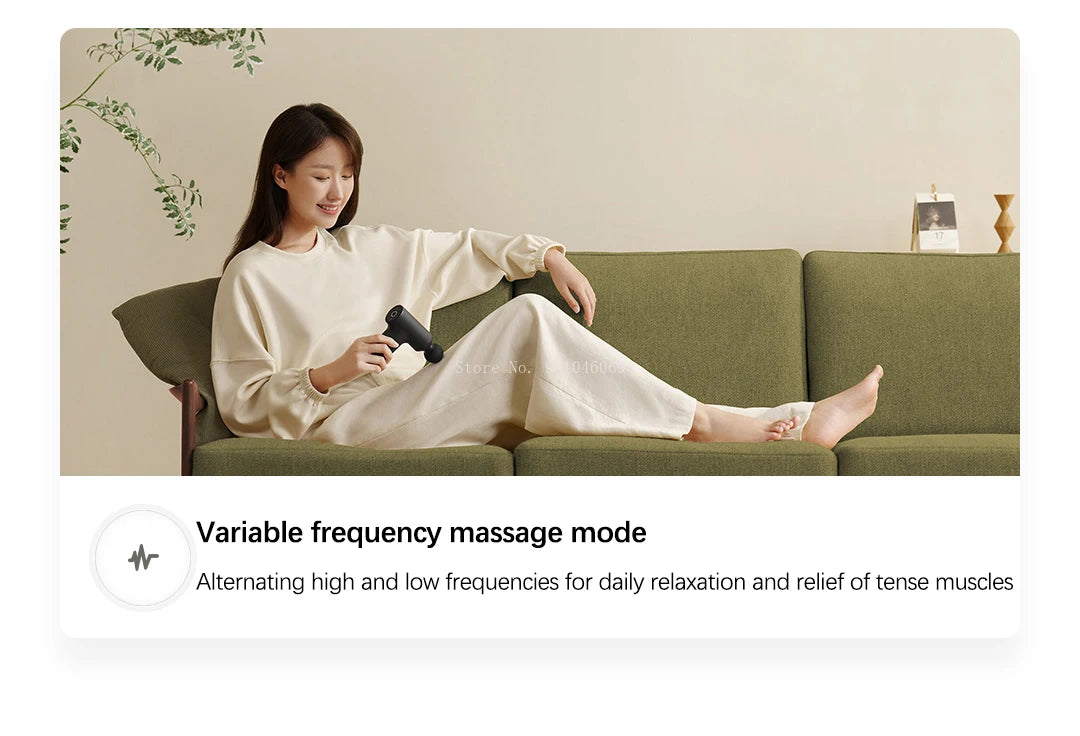 Xiaomi Mijia Mini Fascia Gun 2C Thrust Smart Gear Memory 350g Portable 2500rpm High Speed Pocket Massager