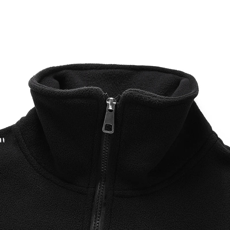 Plus Size Men's Half Zip Long Sleeve Pullover Sweatshirt For Autumn Winter