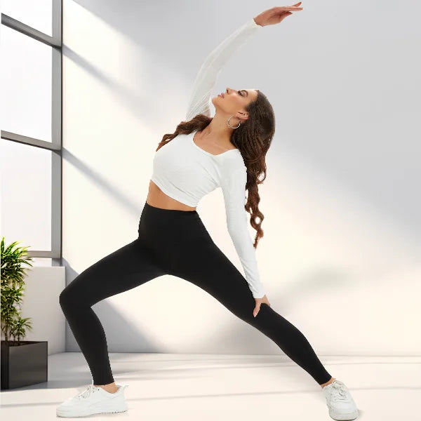 Women's Compression Apparel: Seamless High Rise, Slim-Fit, Lifting Workout Leggings / Rungear