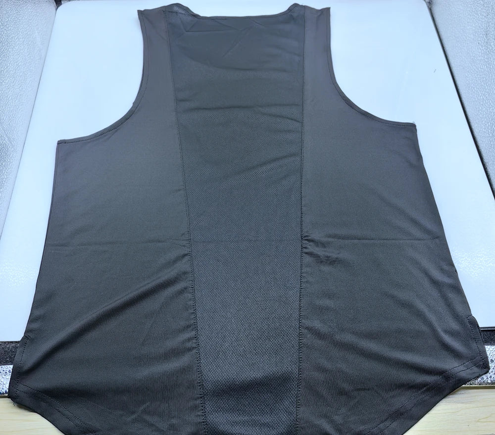 Men's Quick-Dry Apparel: Sleeveless, Breathable Mesh, Quick-Dry Workout Fitness Tank Top Singlet / Rungear