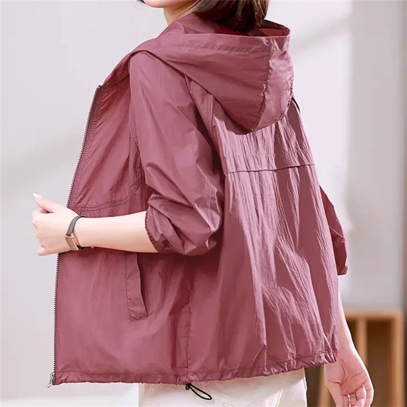 Women's Lightweight Jackets: Thin, Breathable, Sun-Protective Summer Sports Outwear Jacket / Rungear