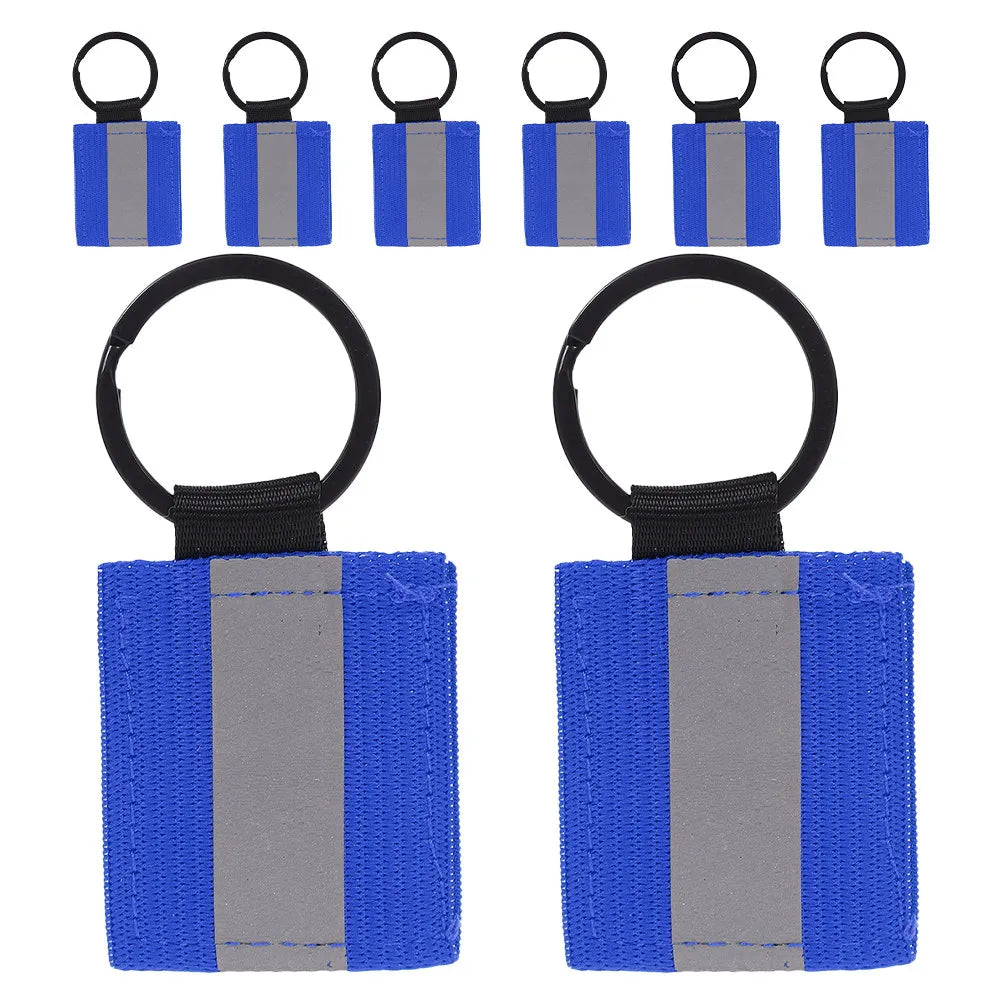 Running Reflective Accessories: 8PC Double-Sided, High Visibility Tags For Backpacks, Zipper / Rungear