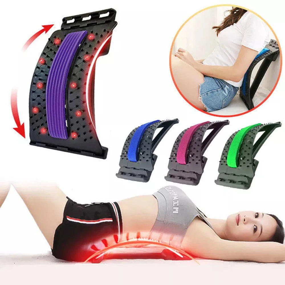 Magnetic Back Massage Muscle Relax Stretcher Posture Therapy  Lumbar Support Pain Relief