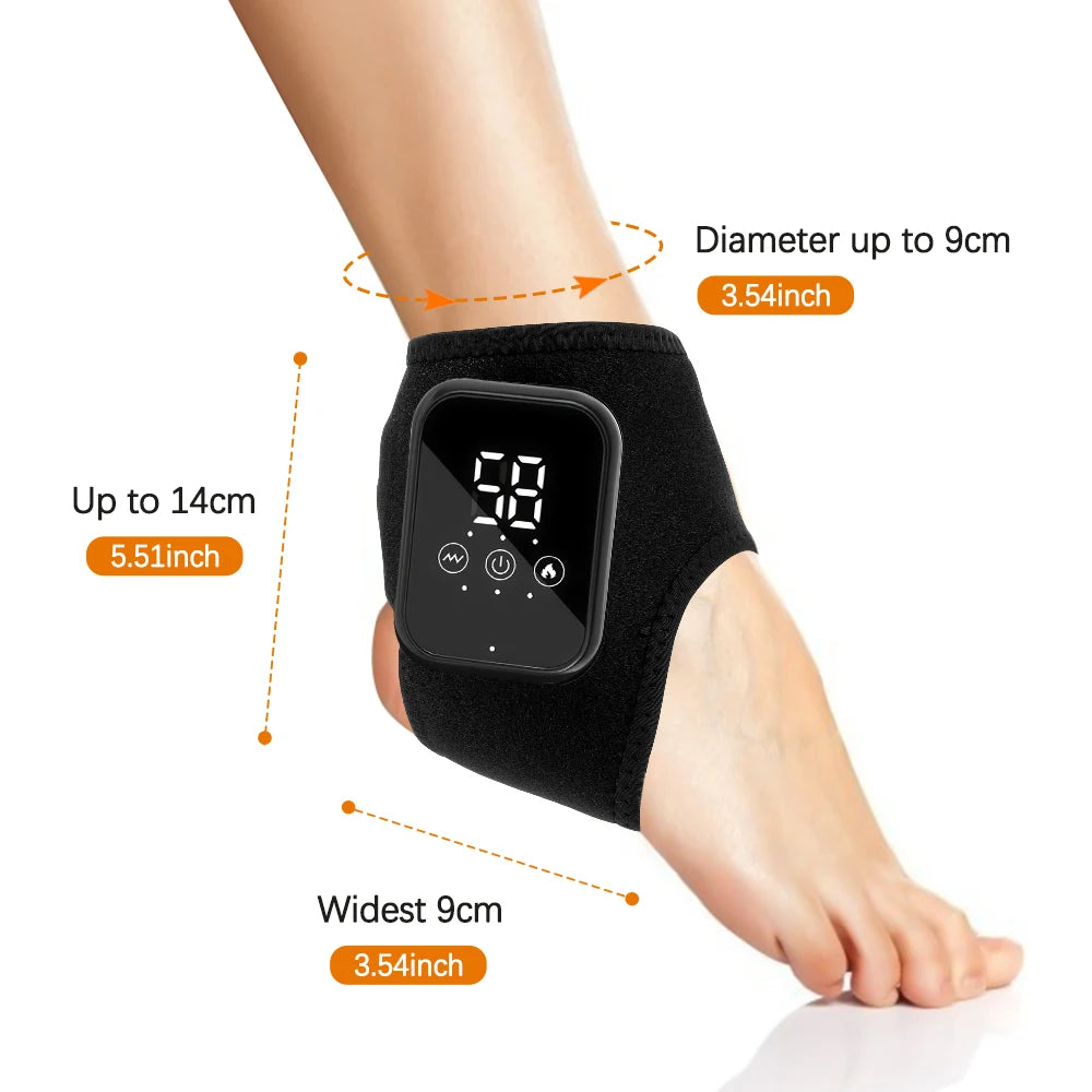 Electric Heating Wrist Brace Vibration Massage Hot Compress Ankle Wrap And Hand Protector Rechargeable Wristband