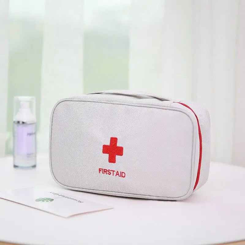Portable Medium Empty Emergency First Aid Survival Pills Bag for Car Travel, Camping, Hiking