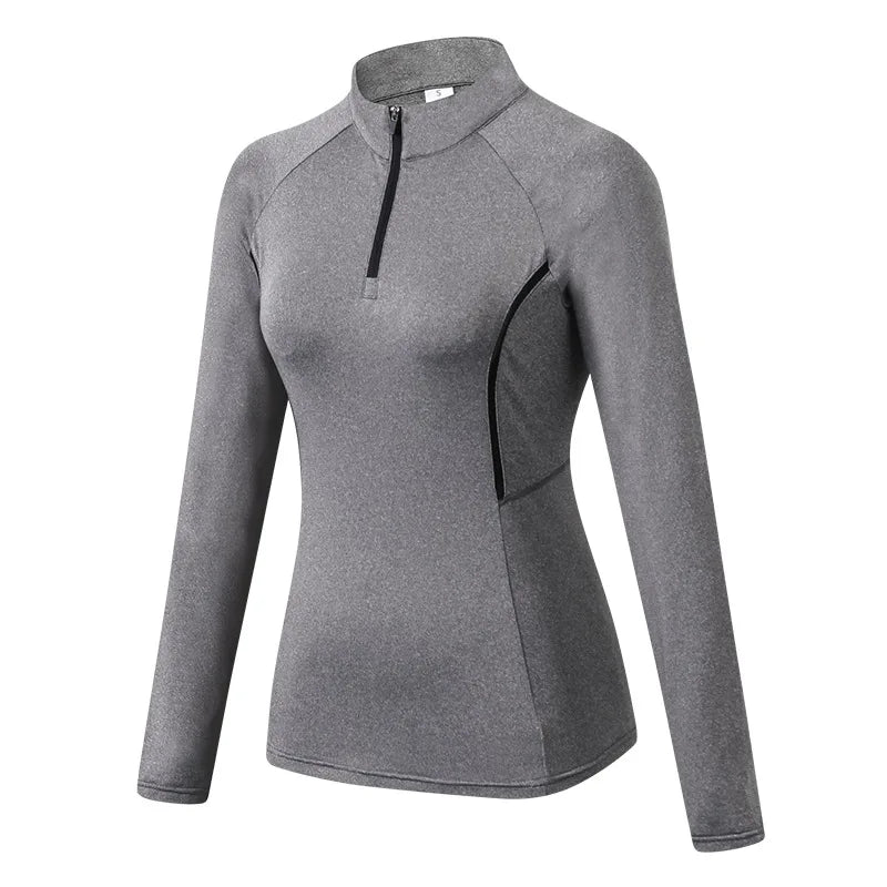 Women's Running Apparel: Long-Sleeved, High-Elastic, Tight-Fitting, Fitness Running Sweatshirts / Rungear