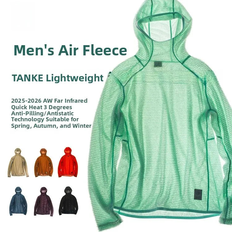 TANKE Lightweight Outdoor Men's Comfortable Warm Fleece Long Sleeve Sports Hoodie