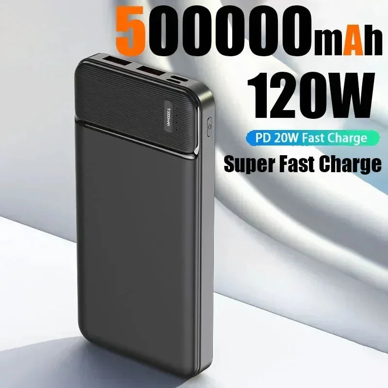 Tech Gear Accessories: 2026 500000mAh, 120W, Large Capacity, Super Fast Charging,  Portable Power Bank / Rungear