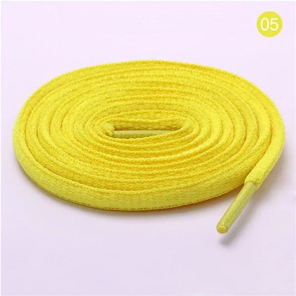 Sports Shoe Accessories: 1 Pair Adults Classic Oval, Half Round Athletic Shoelaces / Rungear