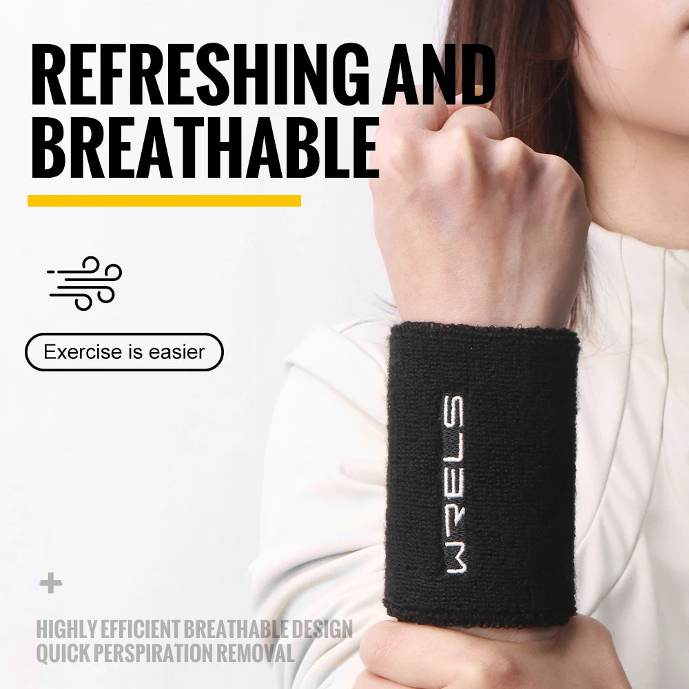Running Gear Accessories: WRELS Absorbent, Quick Dry, Stretchable, Wristband Sweatbands for Workout, Fitness / Rungear