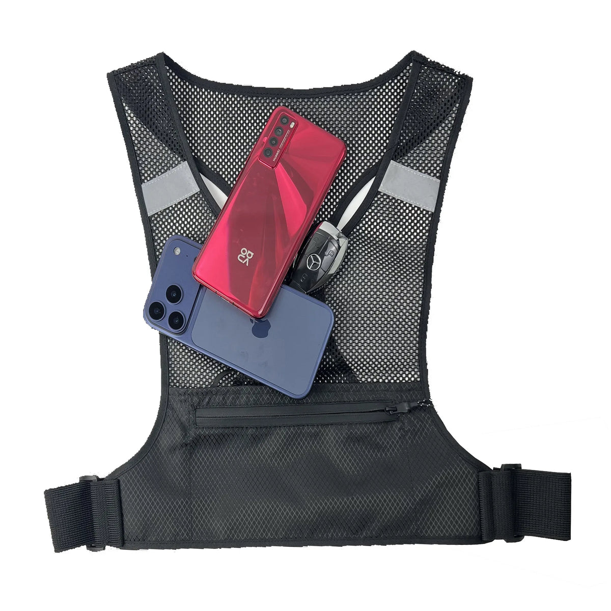 Reflective Running Chest Bag with Phone Holder