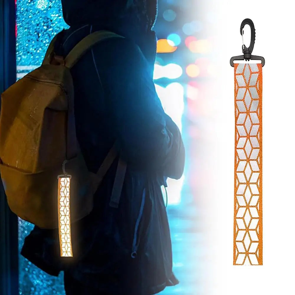Trail Reflective Gear: Reflective Safety Keychain For Backpack / Rungear