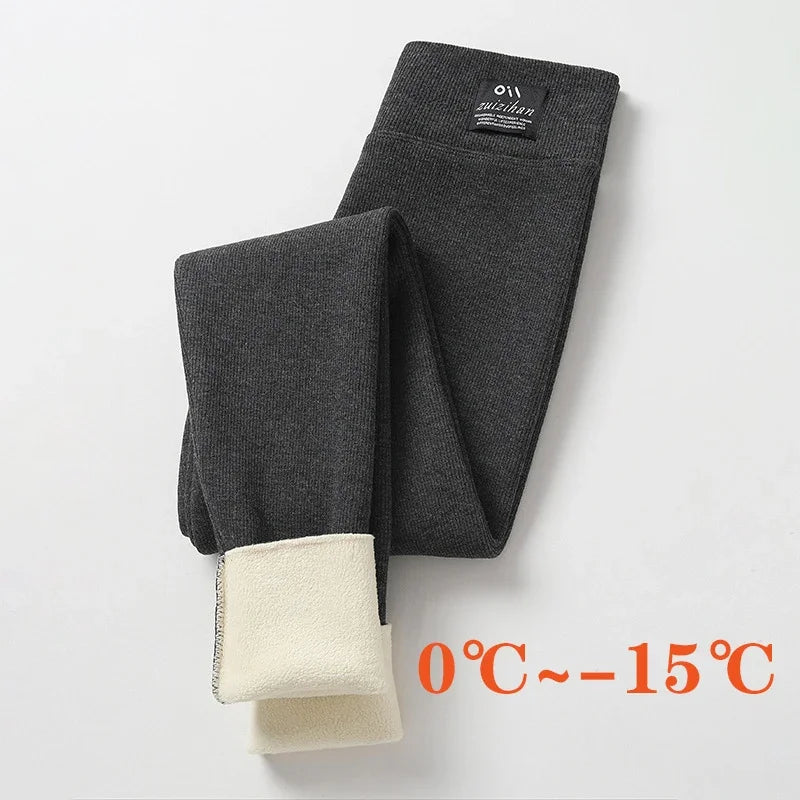 Women's Thermal Apparel: Winter Warm, Casual High Waisted Thermal Pants, Thick Leggings For Fitness / Rungear