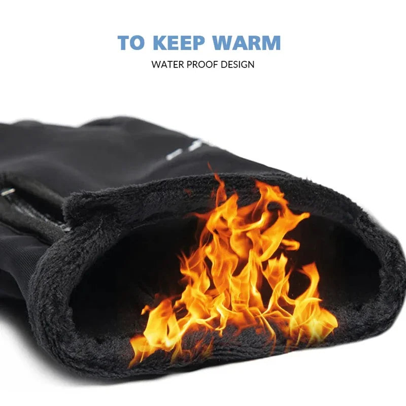 Winter Gloves Waterproof Thermal for Running Hiking Cycling