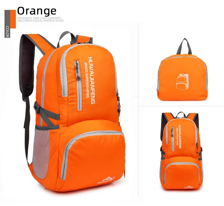 Trail Gear Accessories: 28L Packable, Foldable, Ultra Light, Outdoor Hiking Backpack / Rungear