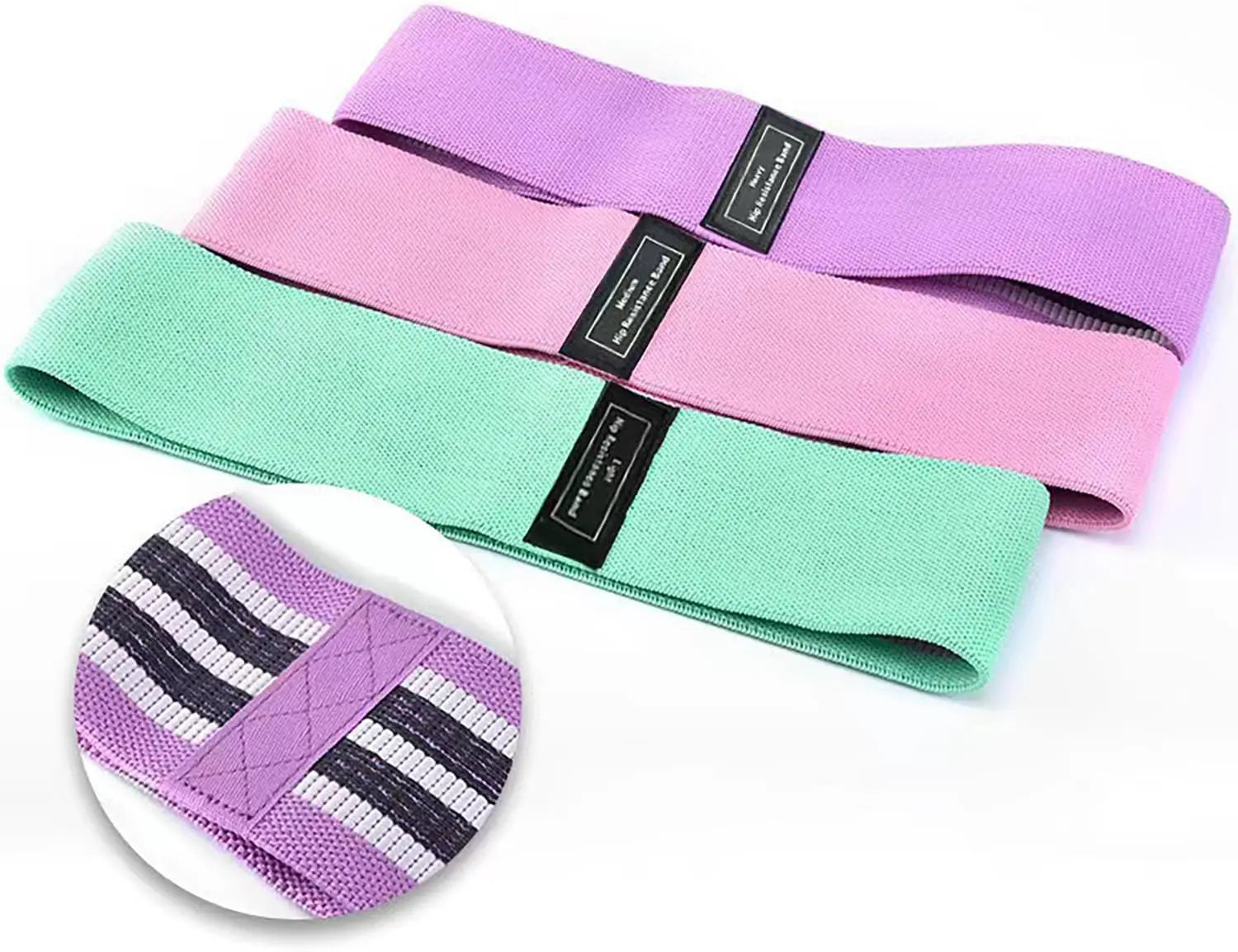 Running Recovery Gear: Unisex Resistance Bands, Set of 3 Stretch Bands / Rungear