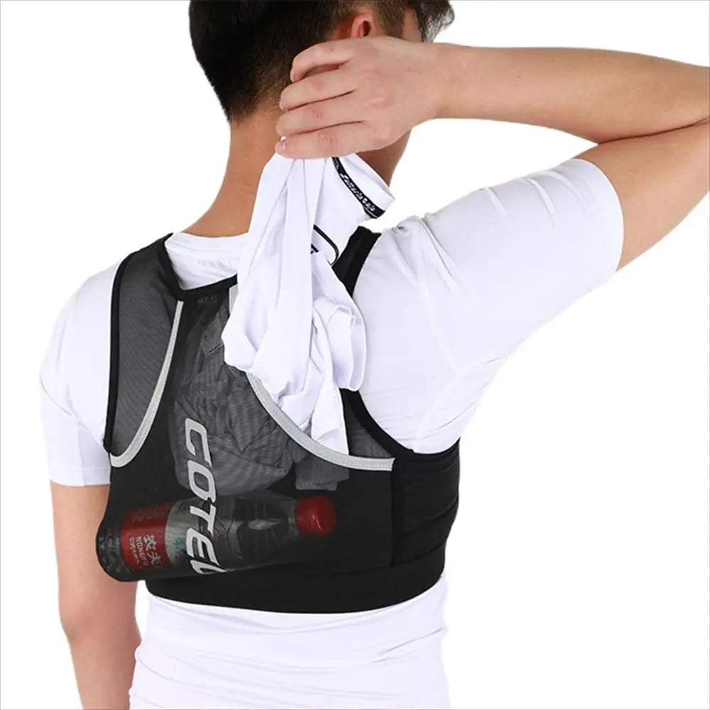 Marathon Running Vest: Large Capacity, Breathable, Reflective Running Chest Pack / Rungear